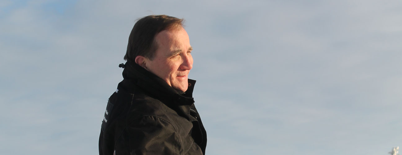 Stefan Löven på fjället på Storhogna.